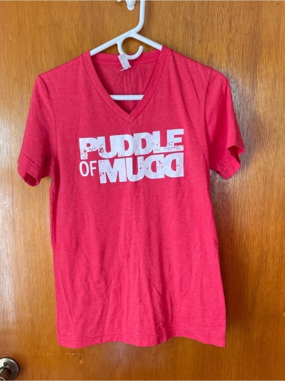 Puddle of Mudd Red Graphic V-Neck Tee